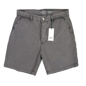 Alex Crane Pac Shorts Mens 30 Slate Gray Solid Organic Cotton Casual Summer New